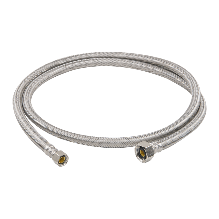 BrassCraft PLS1-60A F 3/8 in. Compression x 1/2 in. FIP x 60 in. Length Braided Stainless Steel Faucet Connector