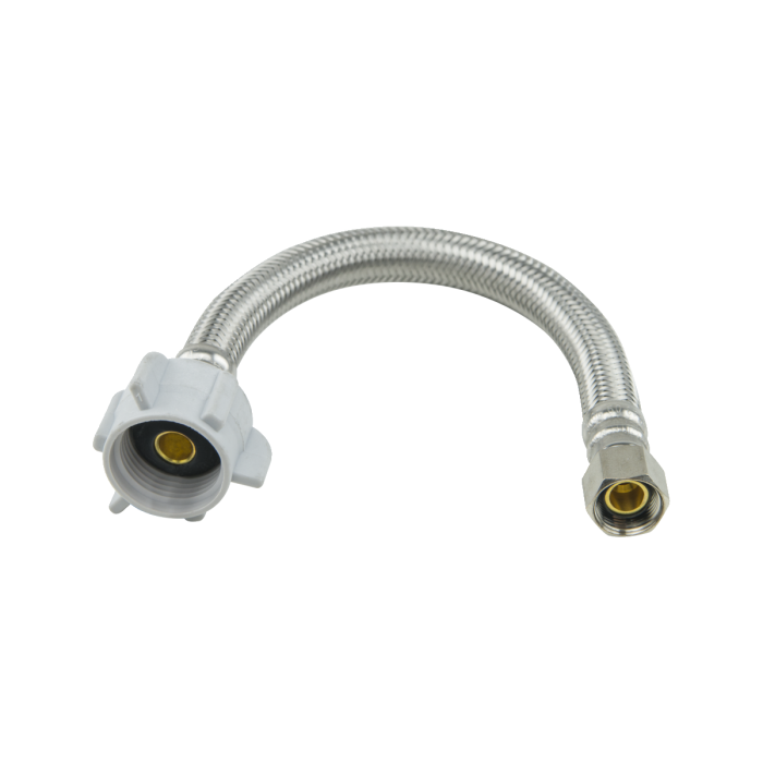 BrassCraft PLS1-9DL F 3/8 in. Compression x 7/8 in. Ballcock x 9 in. Length Braided Stainless Steel Toilet Connector