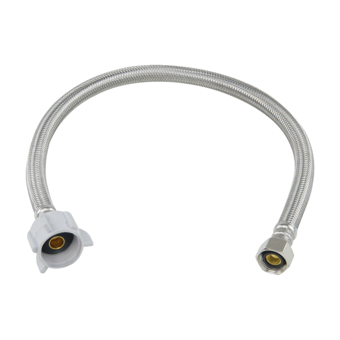 BrassCraft PLS3-20DL F 1/2 in. Compression x 7/8 in. Ballcock x 20 in. Length Braided Stainless Steel Toilet Connector
