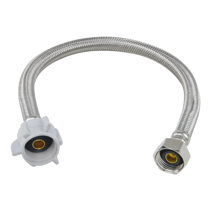 BrassCraft PLS8-16DL F 1/2 in. FIP x 7/8 in. Ballcock x 16 in. Length Braided Stainless Steel Toilet Connector
