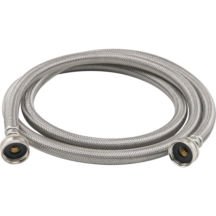BrassCraft PLSL12-72WA F 3/4 in. Female Hose Thread x 3/4 in. Female Hose Thread x 72 in. Braided Stainless Steel Washing Machine Connector
