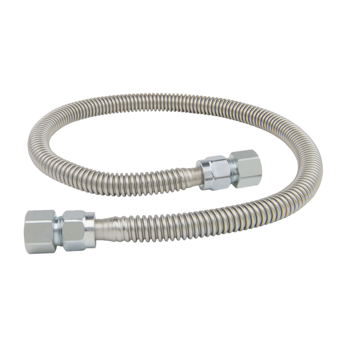 BrassCraft PS3055-36 1/2 in. FIP x 1/2 in. FIP, 36 in. Length Stainless Steel Gas Connector (125,000 BTU)