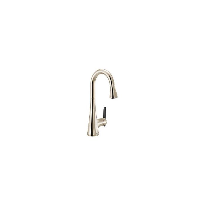 Moen S6235NL Polished Nickel One-Handle Pulldown Bar Faucet