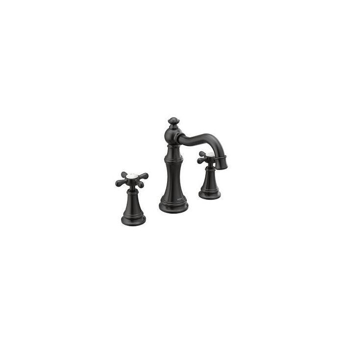 Moen TS42114BL Matte Black Two-Handle Bathroom Faucet