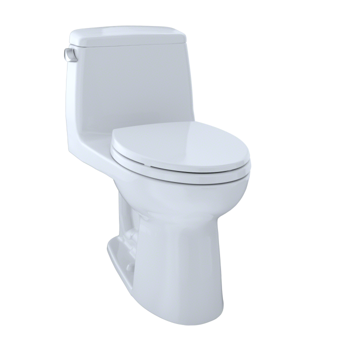 Toto MS854114ELR#01 Eco Ultramax One-Piece Elongated 1.28 Gpf Ada Compliant Toilet With Right-Hand Trip Lever, Cotton White