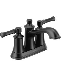 Moen 6802BL Dartmoor Matte Black Two-Handle High Arc Bathroom Faucet