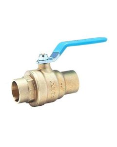 Kitz 859-200 Lead-Free Sweat Brass Ball Valve, Two-Piece Full Port, Vented, 2in
