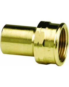 Viega 78027 Propress Bronze Adapter With Female 1-Inch By 1-Inch Ftg X Female Npt
