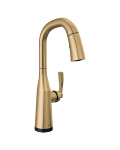 Delta 9976T-CZ-PR-DST Stryke®: Single Handle Pull Down Bar/Prep Faucet with Touch 2O Technology
