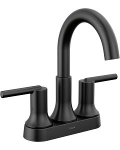 Delta 2559-BLMPU-DST Trinsic 4 in. Centerset Double Handle Bathroom Faucet in Matte Black