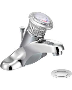 Moen 64621 Chateau Chrome One-Handle Low Arc Bathroom Faucet