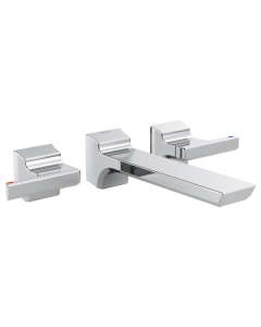 Delta T3599LF-PR-WL Pivotal™: Two Handle Wall Mount Bathroom Faucet Trim