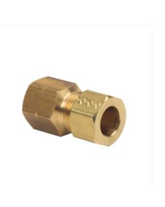 BrassCraft 66-6-4 3/8 in. O.D. Compression x 1/4 in. FIP No-lead Brass Adapter Fitting