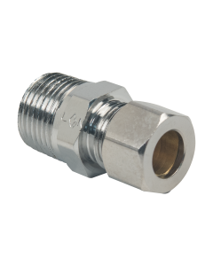 BrassCraft 11X C 3/8 in. O.D. Tube Drill Through (No Tube Stop) x 3/8 in. MIP Compression Male Adapter