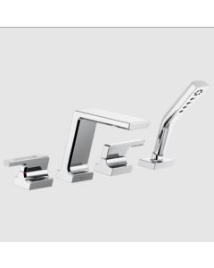 Delta T4799-PR Pivotal™: Roman Tub with Hand Shower Trim