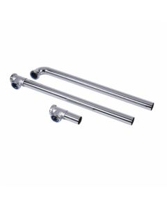 Oatey 109-20-1 Dearborn Brass 3-Part Tubular End Outlet Waste, 1-1/2 in, 20 ga, Brass, Chrome Plated