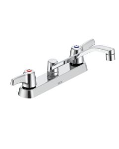 Delta 26C3123 Commercial 26C3: Two Handle 8" Cast Deck Mount Faucet