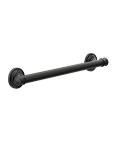 Moen YG6418BL Belfield Matte Black 18" Grab Bar