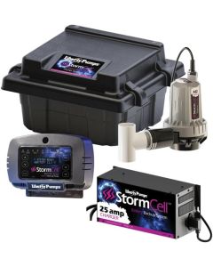 Liberty Pumps 442-25A-EYE - StormCell® High-Output Battery Backup Sump Pump (1830 GPH @ 10') w/ NightEye® Wireless Alarm