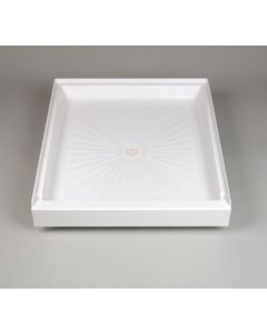 Mustee 4236M 42 inch X 36 inch Durabase Rectangular Shower Base In White