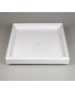 Mustee 4242M Square Single Threshold Shower Floor, DuraBase