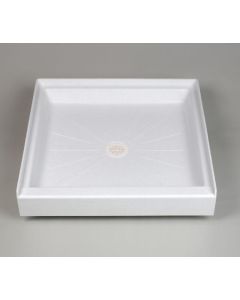 Mustee 3434M Durabase Shower Base, White