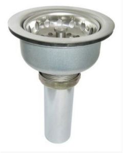 Just Manufacturing J-35 Drain With Crumb Cup Strainer, Stainless Steel, Domestic