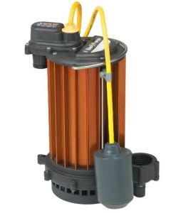 Liberty Pumps HT453-2 HT450 High Temperature Submersible Sump Pump, 52 gpm, 1-1/2 in Outlet, 1/3 hp, Aluminum