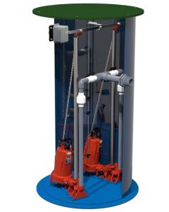 Liberty Pumps D3696LSGX202-C-24 2 Hp Duplex Commercial Grinder Package