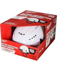 Milwaukee 48-73-1300 White Vented Class C Type 2 Safety Helmet w/ Bolt