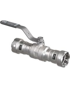 Viega 28950 Megapress Fkm Model 5970 Ball Valve, 3/4 In Nominal, Press End Style, Carbon Steel Body, Full Port, Fkm Softgoods, Import