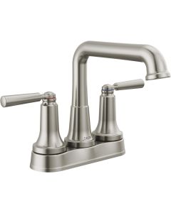 Delta 2536-SSMPU-DST Saylor 4 in. Centerset Double-Handle Bathroom Faucet in Stainless Stee