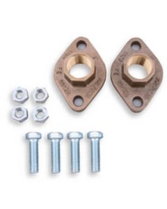 Taco 185-112B, 2-1/2" Bronze 4-bolt threaded Flange for 1400-70B/3