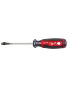 Milwaukee MT206 USA Made 1/4″ Slotted x 4″ Shank Cushion Grip Screwdriver