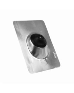 Oatey 11832 No-Calk Roof Flashing, Aluminum, 1/2 to 1 in Pipe, 9 in Wx12-1/2 in L Base
