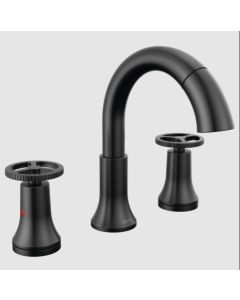 Delta 3558-BLPD-DST Trinsic®: Two Handle Widespread Pull Down Bathroom Faucet
