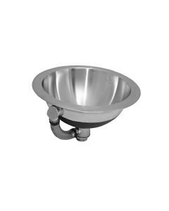 Just Manufacturing UCIFADA16 With Overflow Single Bowl Undermount Sink, Stainless Steel