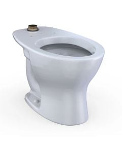 Toto CT725CUF#01 Commercial Flushometer Floor-Mounted Universal Height Toilet, Elongated, Cotton White