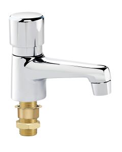 Krowne 14-544L Royal Series Single Hole Deck Mount Self Closing Restroom Faucet With Auto-Shut Off                  