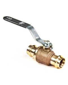 Viega 79100 3/4" Propress Ball Valve, Zero Lead (Metal Handle)