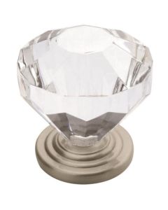Amerock 14303G10 Traditional Classics 1-1/4-in Satin Nickel Geometric Traditional Cabinet Knob