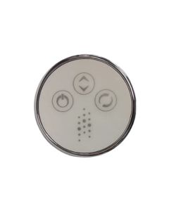 CG Air CG-TMS3-KRCC03-CP Spaside Control, CG Air Systems, TMS Round, 3-Button, For Variable Bath Pump, Chrome