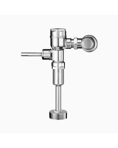 Sloan 3322655 Crown 186 Single-Flush Manual Exposed Flushometer, 0.5 gpf, 3/4 in IPS Inlet, 3/4 in Spud, 15 to 80 psi, Polished Chrome