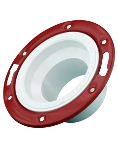 Charlotte 812 4Inch X 4Inch Pvc Closet Flange W/Adj Metal Ring Spigot