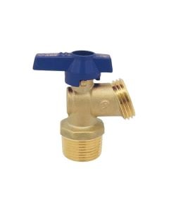 Red-White Valve 514Abblue-1/2 Low Lead Brass No Kink Boiler Drain Mnpt