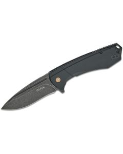 Buck Knives 0713CPS Ruckus Frame Lock Flipper Knife 3.5" D2 Black Stonewashed Drop Point Blade