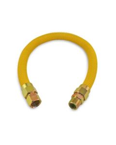 Rectorseal SGC58ODC24M12F12 1/2" ID SS COATED GAS CONNECTOR - 1/2" MIP X 1/2" FIP X 24"