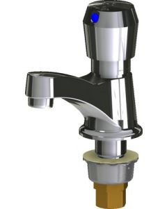 Chicago Faucet 333-765PSHABCP Deck-mounted metering faucet, single-hole, single-supply