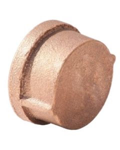 Brass Ftg XNL116-12,Pipe Cap, 3/4 in Nominal, FNPT End Style, 125 lb, Brass, Rough, Import