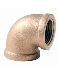 Brass Ftg XNL101-06 Pipe Elbow, 3/8 in Nominal, FNPT End Style, 125 lb, Brass, Rough, Import